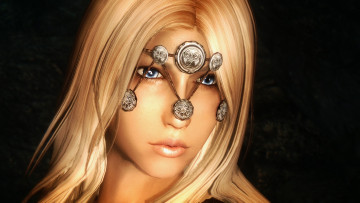 Картинка 3д+графика портрет+ portraits девушка взгляд фон