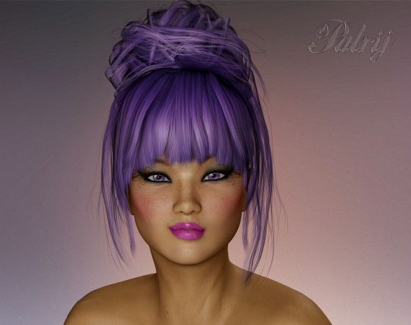 Обои картинки фото 3д графика, портрет , portraits, девушка, взгляд, фон