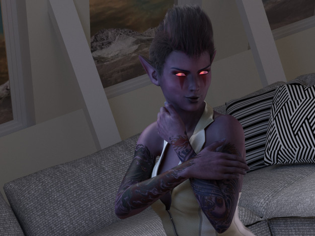 Обои картинки фото 3д графика, эльфы , elves, девушка, взгляд, фон