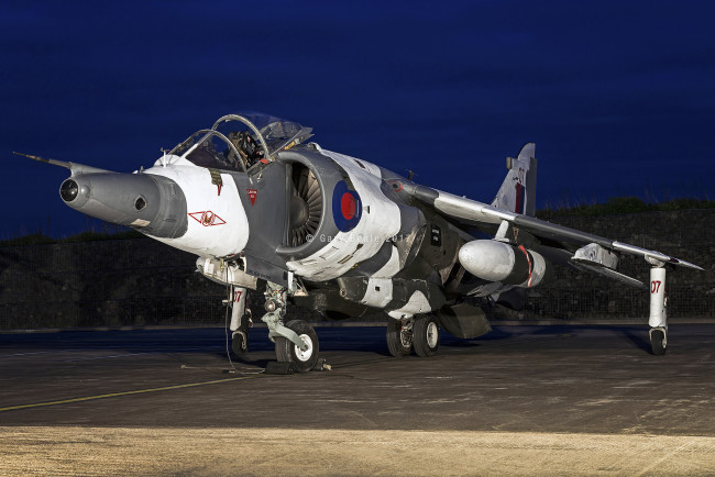 Обои картинки фото harrier gr3, авиация, боевые самолёты, истребитель