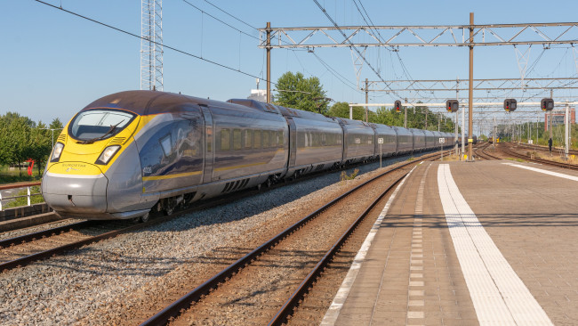 Обои картинки фото техника, электровозы, локомотив, состав