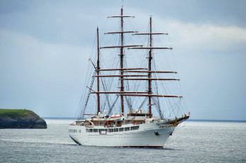 Картинка sea+cloud+ii корабли парусники паруса мачты