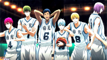 обоя аниме, kuroko no baske, баскетбол, мяч, форма, парни