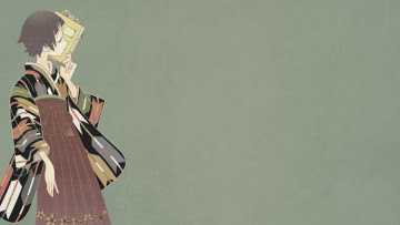 Картинка аниме sayonara+zetsubo+sensei кимоно книга мальчик