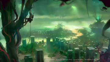 Картинка календари фэнтези город здание человек calendar 2019