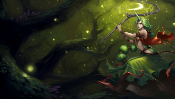 Картинка видео+игры league+of+legends дерево посох коса сорака
