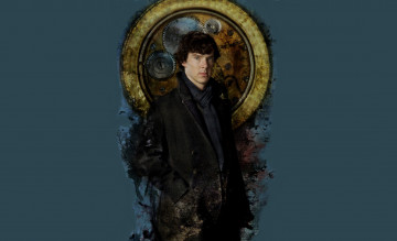 Картинка рисованное кино шерлок