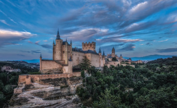 Картинка alc& 225 zar+of+segovia города замки+испании простор