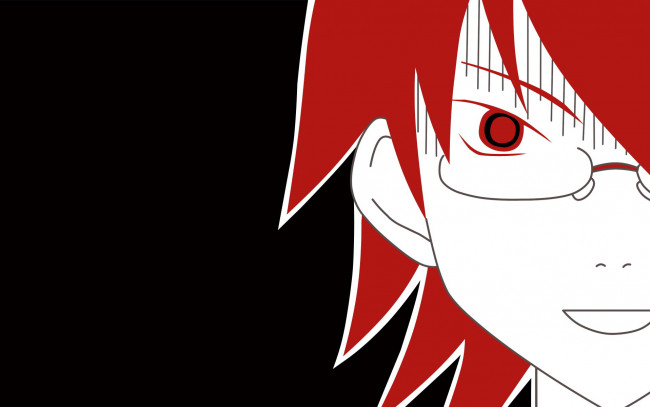 Обои картинки фото аниме, sayonara zetsubo sensei, парень, лицо, очки