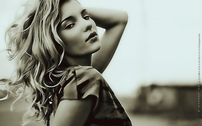 Обои картинки фото календари, компьютерный дизайн, взгляд, девушка, поза, женщина, calendar, 2019