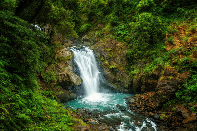 Обои картинки фото природа, водопады, простор