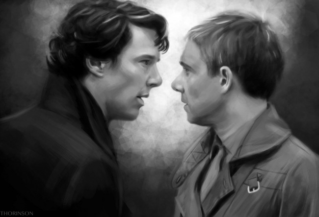 Обои картинки фото рисованное, кино, sherlock, bbc
