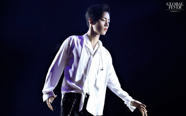 Обои картинки фото мужчины, xiao zhan, актер, певец, рубашка