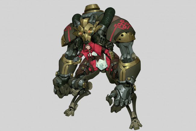 Обои картинки фото аниме, fairy tail, девушка, робот