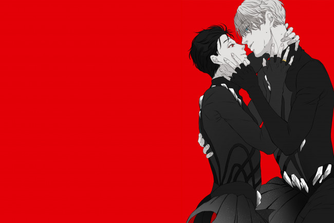 Обои картинки фото аниме, yuri on ice, юрий, на, льду