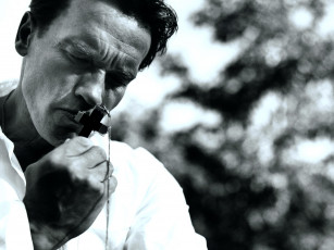 обоя мужчины, arnold schwarzenegger, актер, лицо, крест