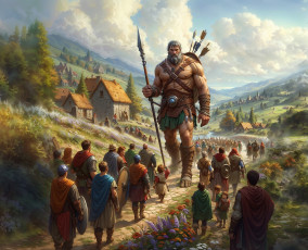 Картинка 3д+графика фантазия+ fantasy великан