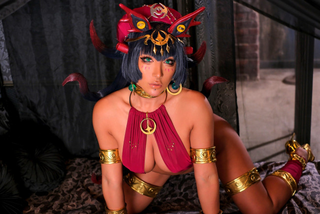 Обои картинки фото девушки, nonsummerjack, образ, косплей, наряд, украшения