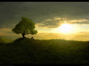 Картинка рисованные природа