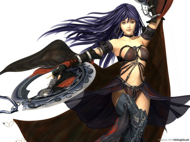 Обои картинки фото аниме, weapon, blood, technology