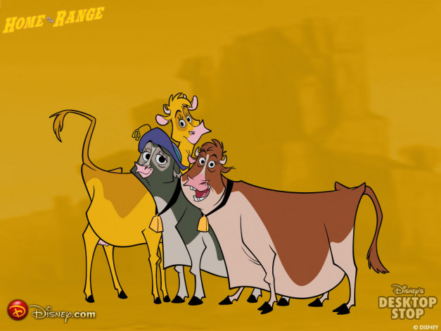 Обои картинки фото мультфильмы, home, on, the, range