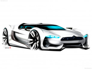 Картинка citroen gt concept 2008 автомобили рисованные