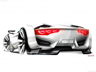Картинка citroen gt concept 2008 автомобили рисованные