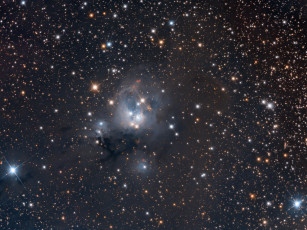 Картинка ngc 7129 космос галактики туманности