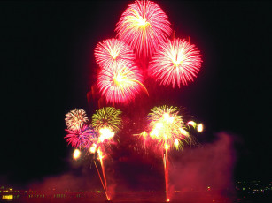 Картинка разное салюты фейерверки