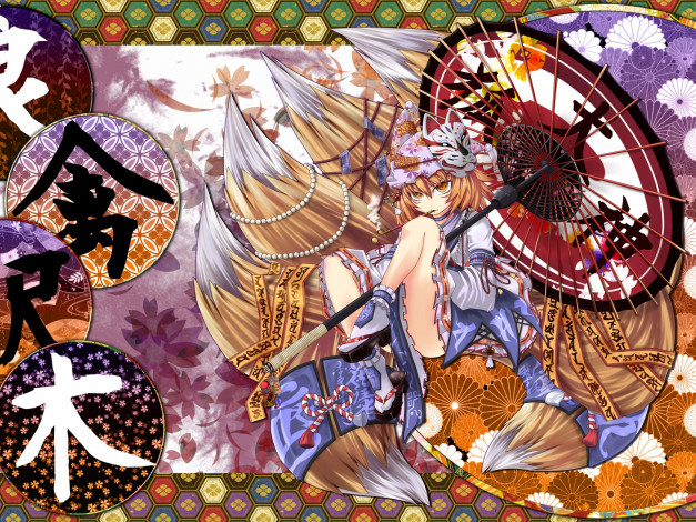 Обои картинки фото аниме, touhou