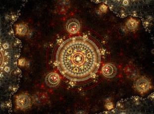 Картинка 3д графика fractal фракталы абстракция фон тёмный узор