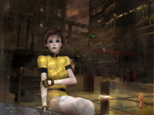 Картинка 3д графика people люди девушка