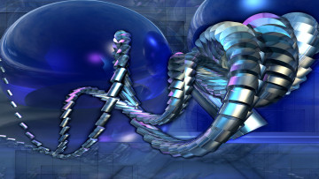 Картинка 3д графика fractal фракталы узор фон