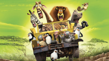 обоя madagascar, мультфильмы, мультик