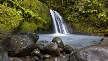Картинка природа водопады камни водопад