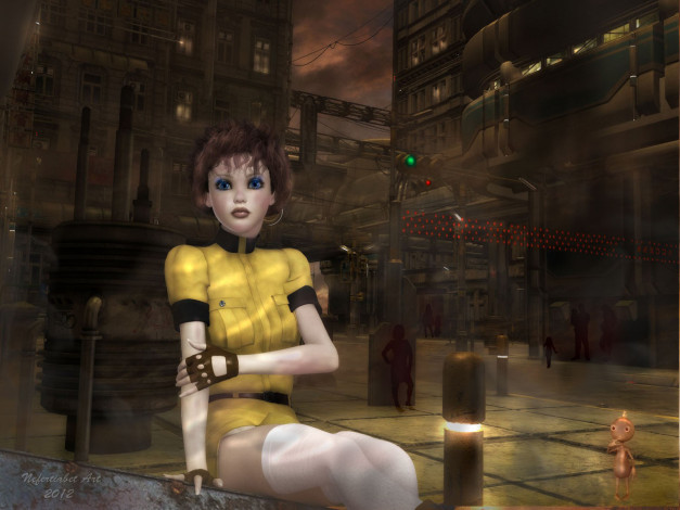 Обои картинки фото 3д, графика, people, люди, девушка