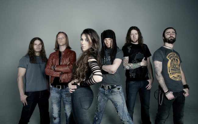 Обои картинки фото музыка, amaranthe, metal, band