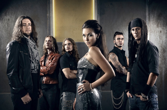 Обои картинки фото музыка, amaranthe, metal, band