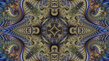 Картинка 3д графика fractal фракталы узор фон цвета