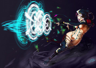 Картинка фэнтези девушки forgotten-wings art грудь пентаграмма магия жест девушка