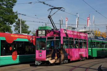 Картинка техника трамваи трамвай рельсы город