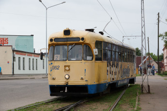 Картинка техника трамваи трамвай рельсы город