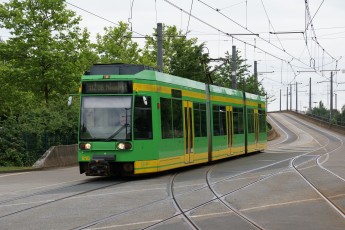 Картинка техника трамваи трамвай рельсы город