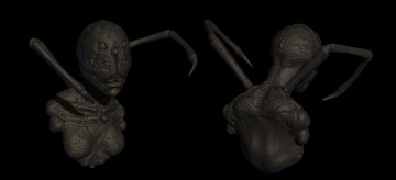 Картинка 3д+графика _science+fiction существо фон