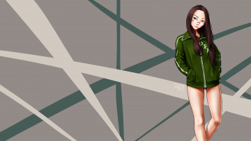 Картинка рисованные люди куртка голые ноги очки взгляд девушка forgotten-wings art