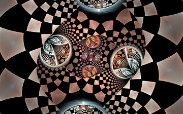 Картинка 3д+графика фракталы+ fractal цвета фон узор