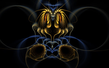 Картинка 3д+графика фракталы+ fractal фон узор цвета