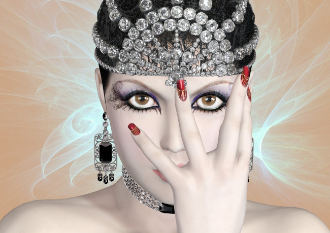 Обои картинки фото 3д графика, портрет , portraits, девушка, взгляд