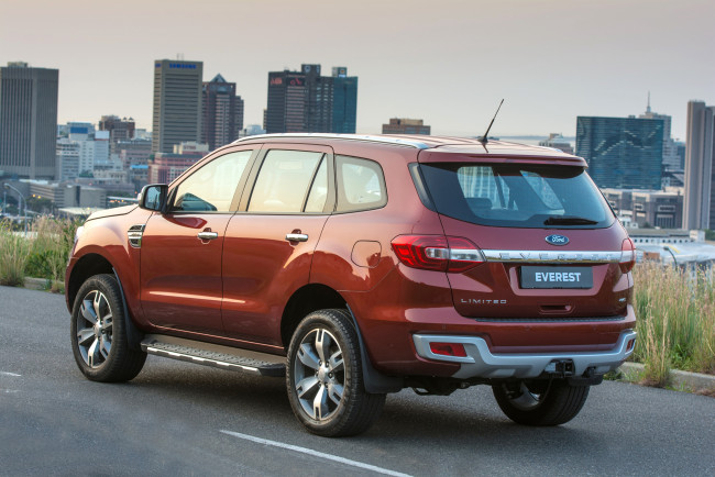 Обои картинки фото автомобили, ford, za-spec, everest, красный, 2015г