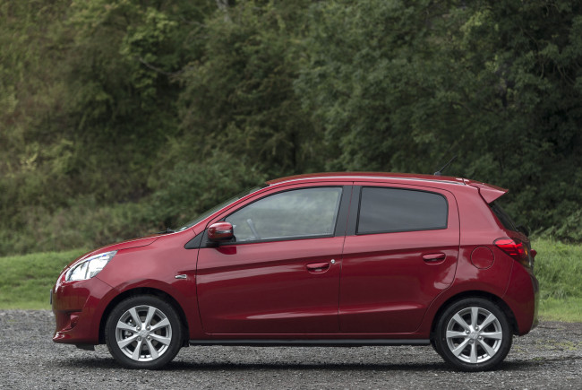 Обои картинки фото автомобили, mitsubishi, 2013г, mirage, uk-spec